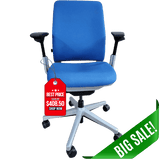 Steelcase Office Task Chair Steelcase Amia Task Chair (Platinum Frame) Fully Renewed