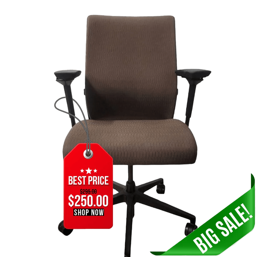 Steelcase Think Chair Brown Upholstered - Office Logix Shop