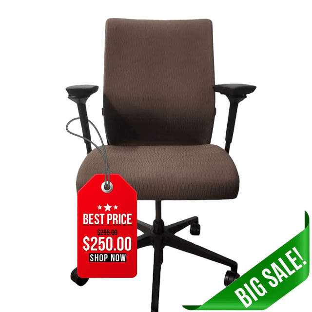 Steelcase Think Chair Brown Upholstered - Office Logix Shop