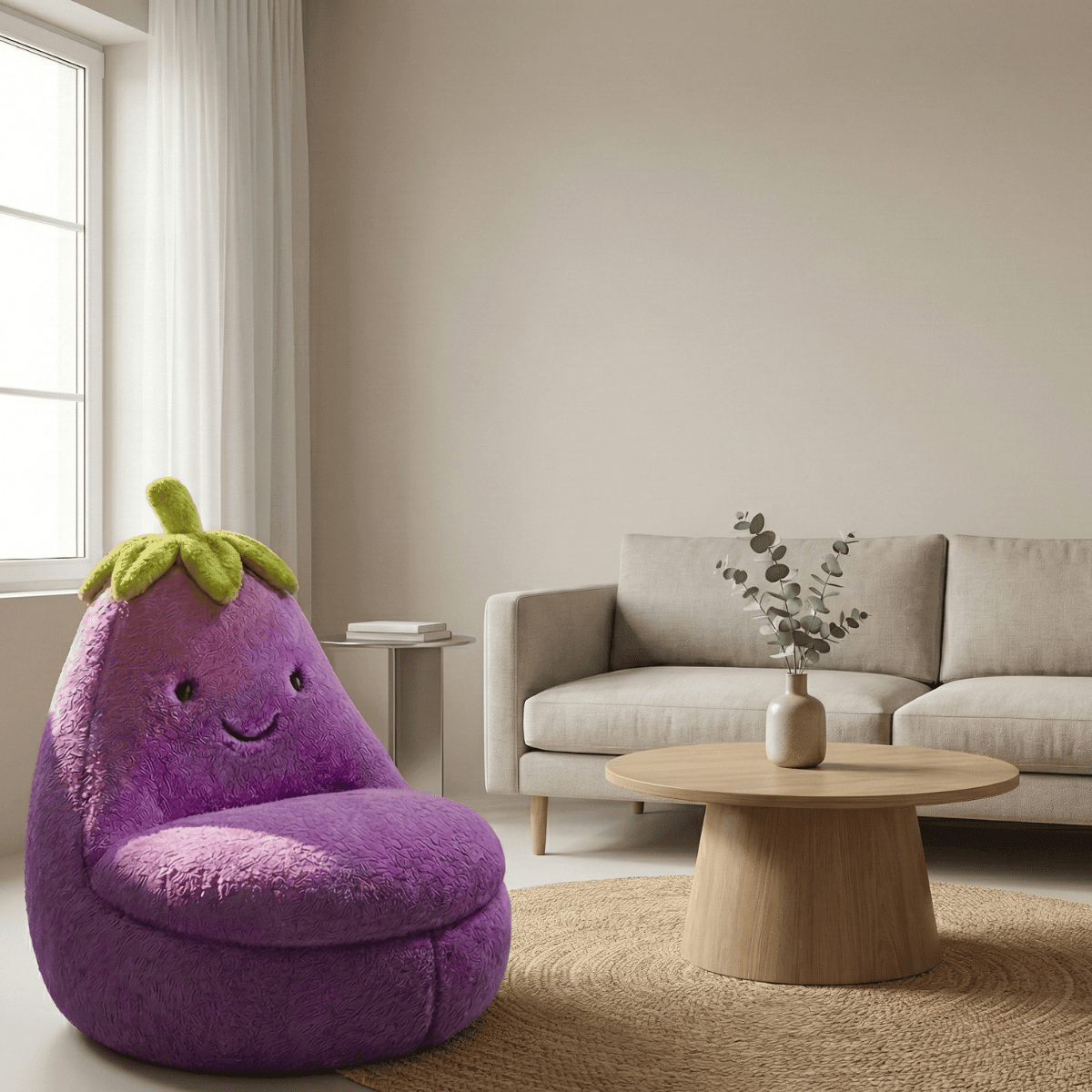 The Giant Eggplant Lounge Chair - Office Logix Shop