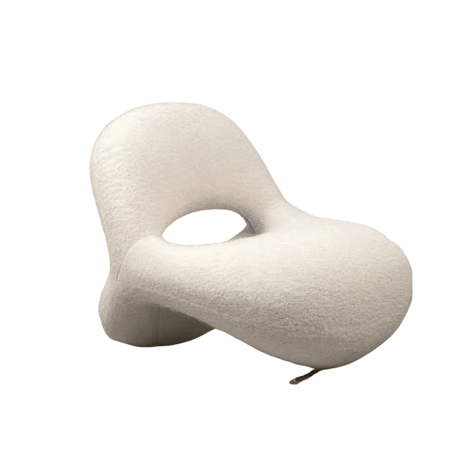 Three - Body Sculptural Lounge Chair in Faux Shearling - Office Logix Shop