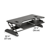 VariDesk Cube Plus 40 - Adjustable Sit - Stand Desktop Converter (Renewed) - Office Logix Shop